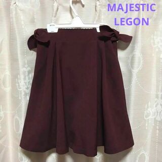 マジェスティックレゴン(MAJESTIC LEGON)のMAJESTIC LEGON　ワインレッド　ミニスカート　キュロット(ミニスカート)