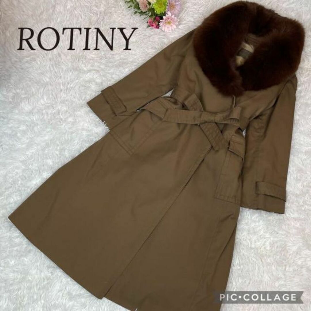 Z4【希少】 ロティニー ROTINY 和装コート 羽織 ファー襟 コート