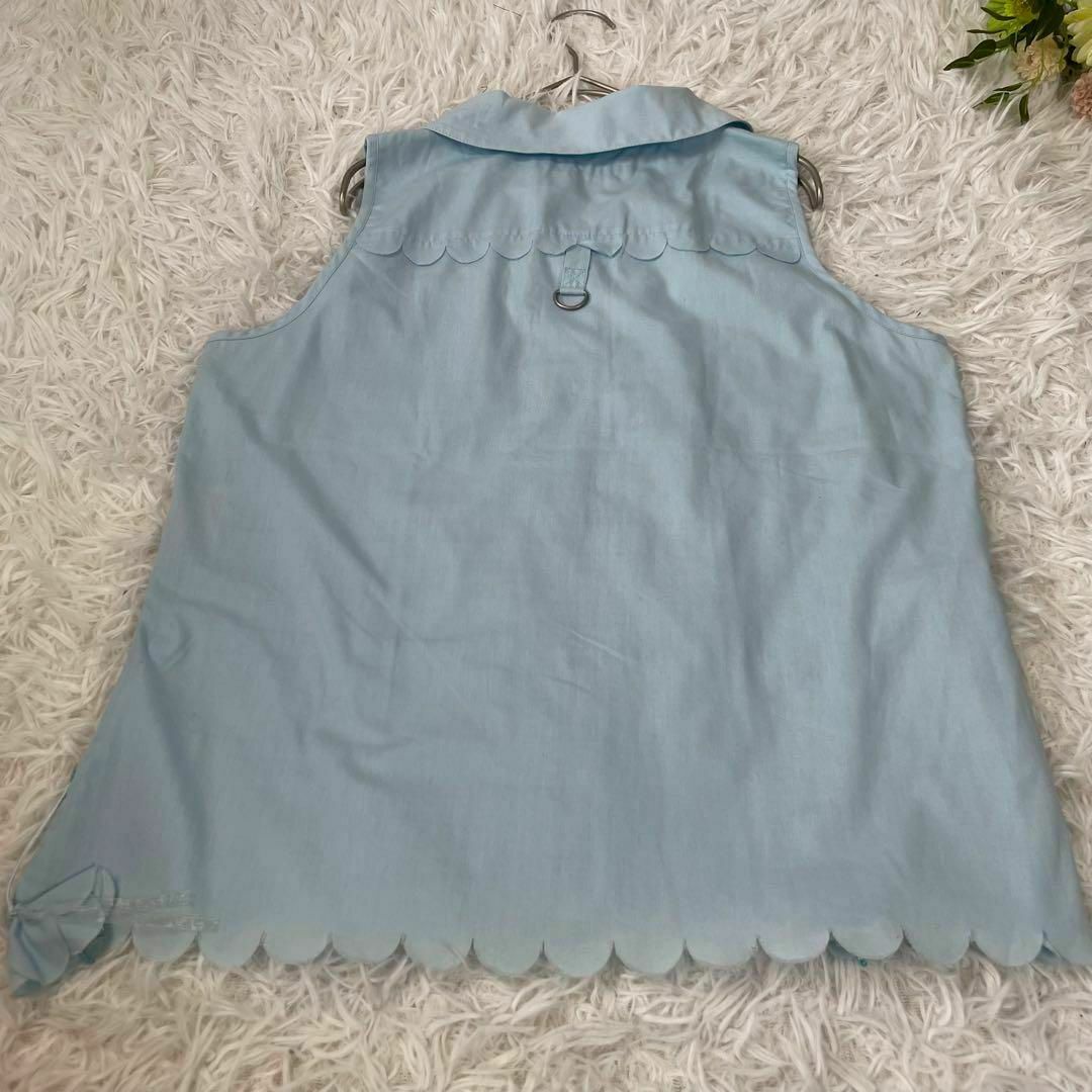 【新品】アルベロベロ★ノースリーブシャツ★パッチワーク★ビーズ★ブタさん
