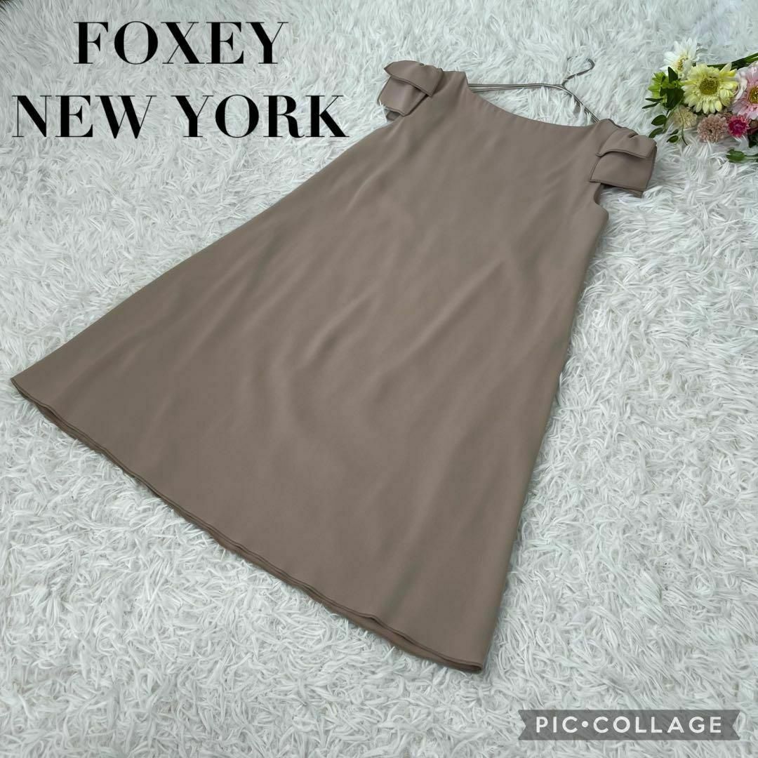 FOXEY NEW YORK - 【良品】FOXEY NEWYORK☆パピヨンリボンワンピース ...