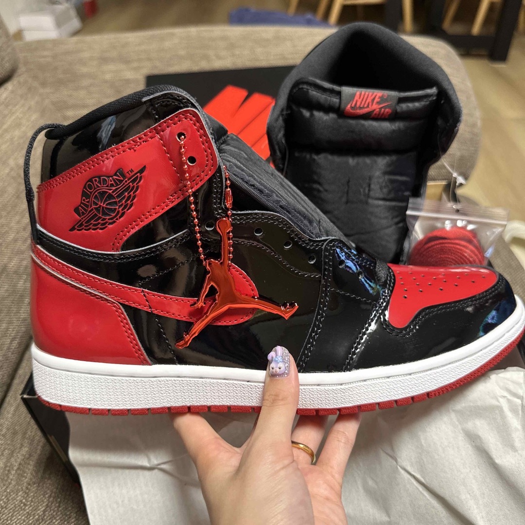 Jordan Brand（NIKE）(ジョーダン)のNike Air Jordan 1 High OG "Patent Bred" メンズの靴/シューズ(スニーカー)の商品写真