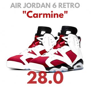 ジョーダン(Jordan Brand（NIKE）)の送料込28!! NIKE AIR JORDAN6 カーマイン(スニーカー)