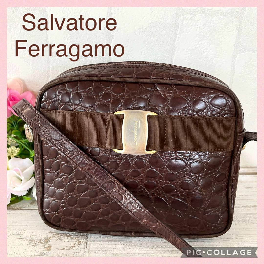 Salvatore Ferragamo - 【 美品 】Ferragamo フェラガモ ヴァラリボン