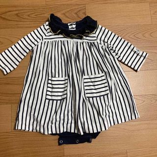 プチバトー(PETIT BATEAU)のpetit bateau 67cm 6mプチバトー  ワンピース ロンパース(ロンパース)