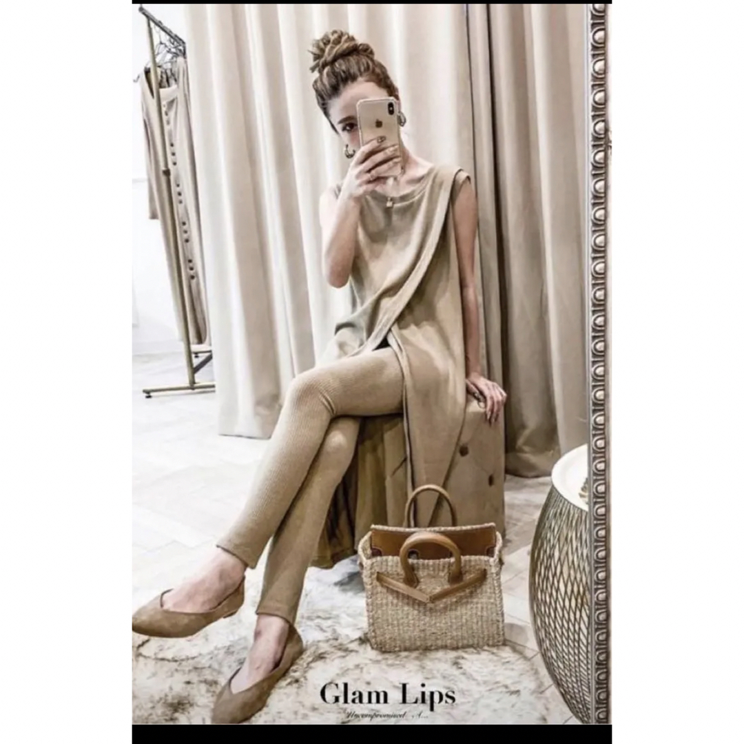 グラムリップス　パンツ　ニット　Glam lips アリシアスタン　シールームパンツ