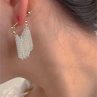 タッセルチェーンピアス シルバー(ピアス)