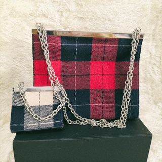 ザラ(ZARA)のZARA チェック柄　チェーンショルダーバック(ショルダーバッグ)