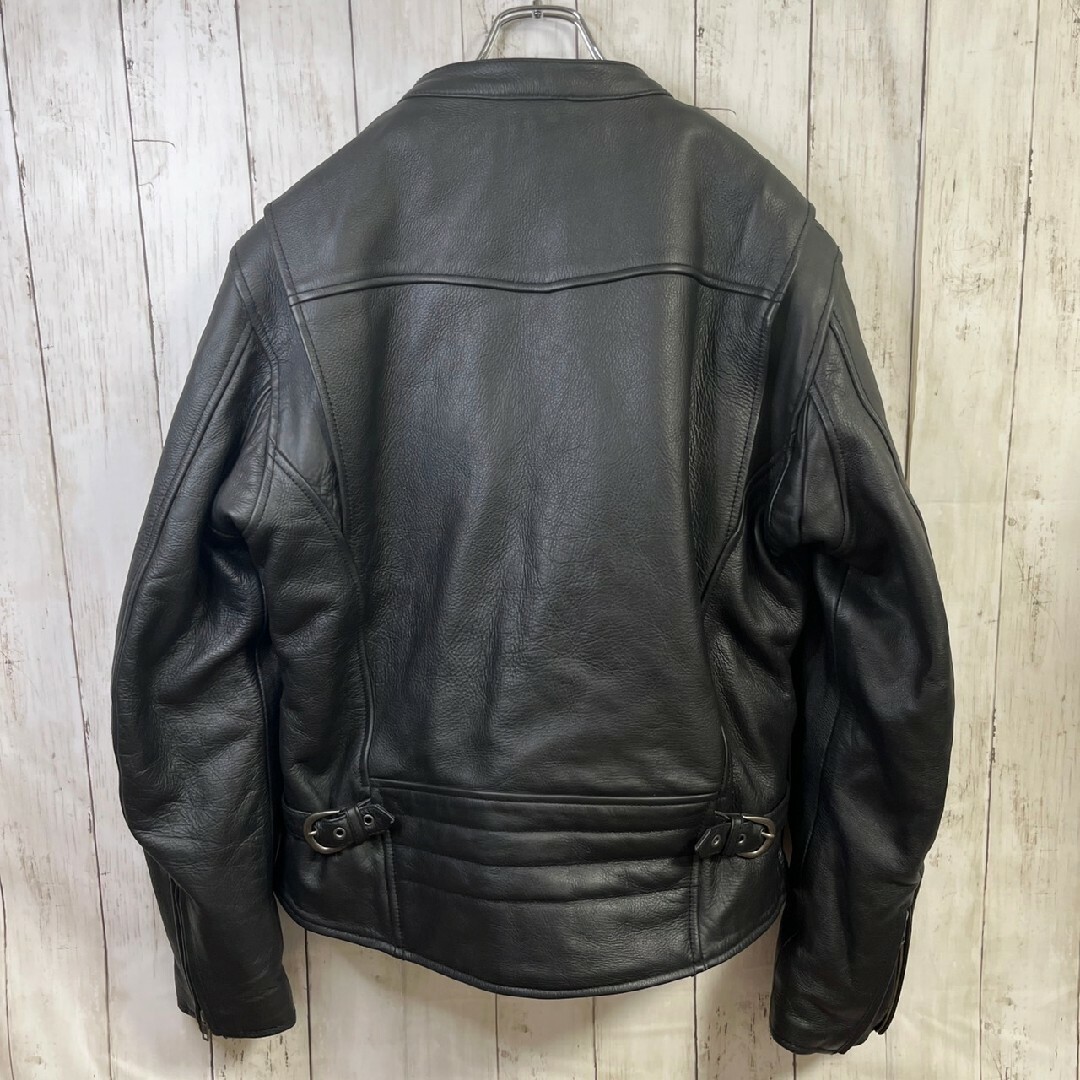 Liugoo Leathers(リューグーレザーズ)のliugoo leathers Black Label 牛革　ライダース　レザー メンズのジャケット/アウター(レザージャケット)の商品写真