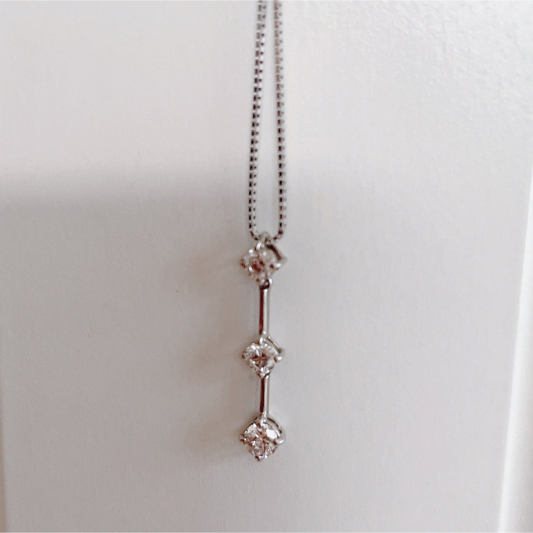 DE BEERS(デビアス)のプラチナ/ダイヤモンド　トリロジーネックレス♡ レディースのアクセサリー(ネックレス)の商品写真