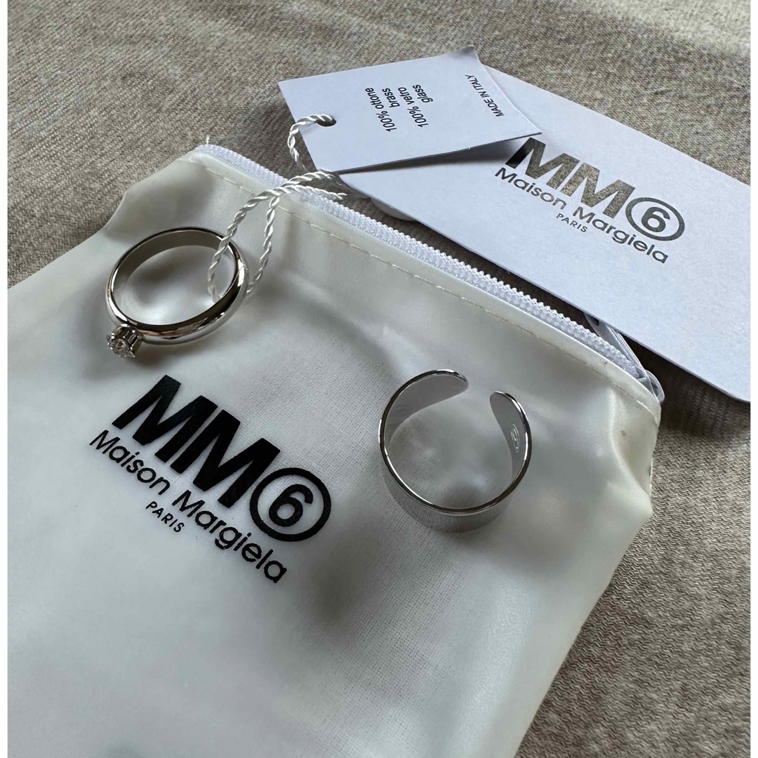 L新品 メゾン マルジェラ MM6 2連 リング 指輪 ポリッシュ アクセサリー