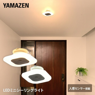 ヤマゼン(山善)の山善 導光板 LEDミニシーリングライト 電球色DMLC-S60L(天井照明)