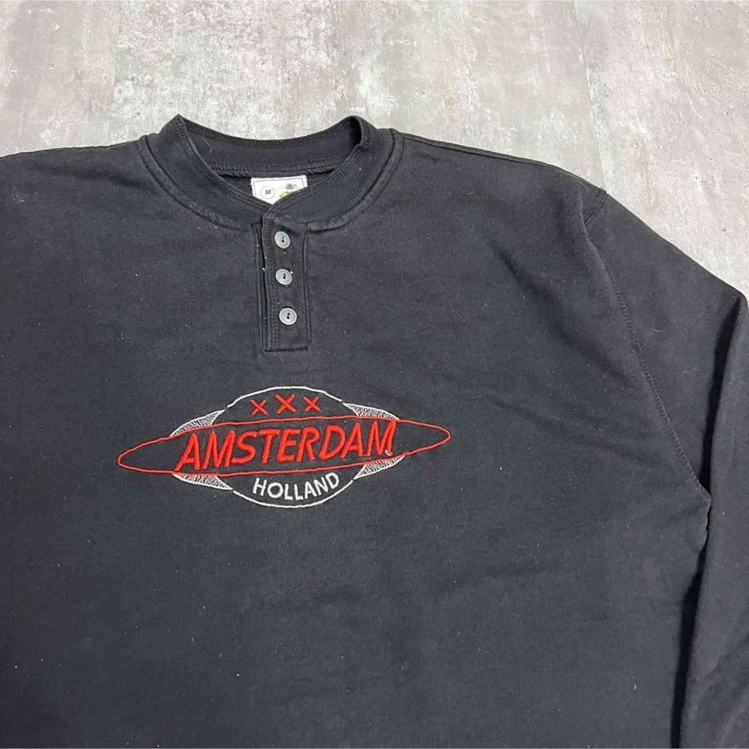 KEMME EDAM HOLLAND 刺繍入り トレーナー AMSTERDAM