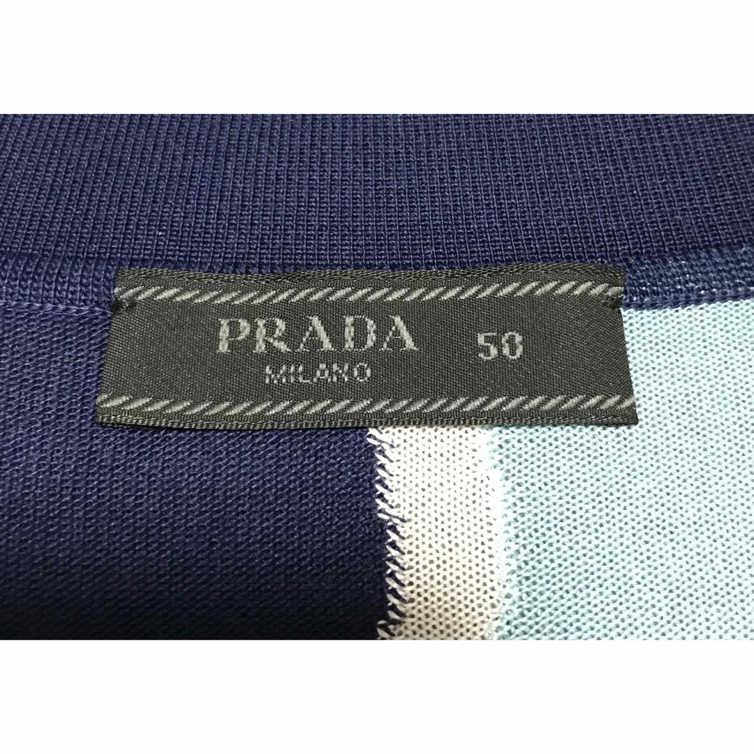 PRADA マルチカラーニットポロシャツ