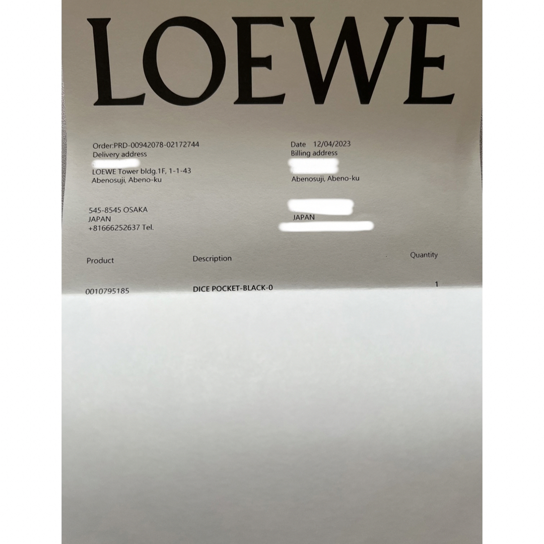 LOEWE(ロエベ)のLOEWE  ダイスポケット　クラッシックカーフ レディースのバッグ(ショルダーバッグ)の商品写真