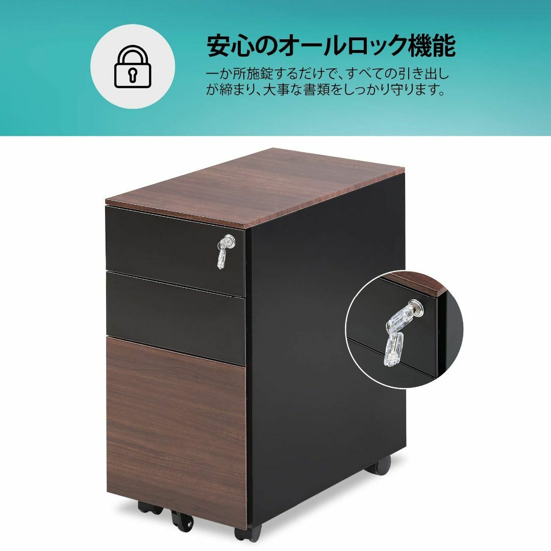 完成品】Fenge デスクワゴン スチール製 オフィスワゴン サイドワゴンキャの通販 by セレクトショップ 天宮(てんぐう)｜ラクマ