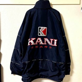 90s ~ KARL KANI カールカナイ ビッグロゴ ベンチコート y2k