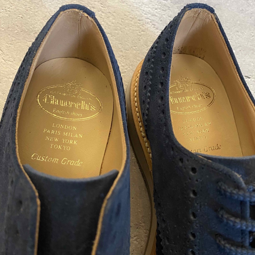 Church's(チャーチ)の新品 Church's フルブローグダービーシューズ 軽量ラバーウェッジソール メンズの靴/シューズ(ドレス/ビジネス)の商品写真