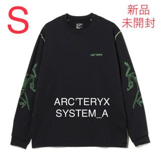 Arc´teryxのシステムAのロングスリーブT ブラック-