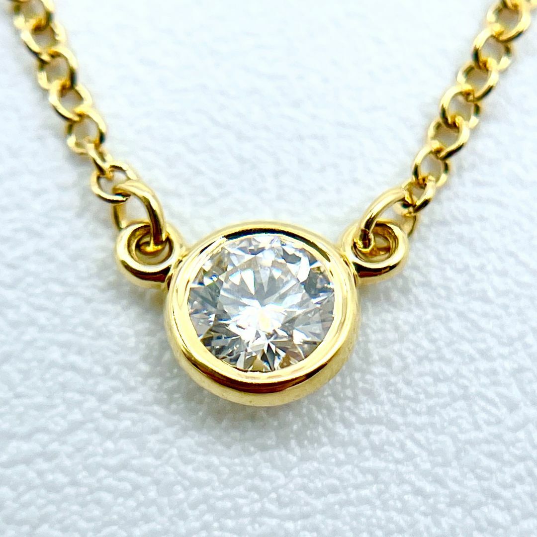 ティファニー バイザヤード ネックレス レディース ゴールド 0.18ct-