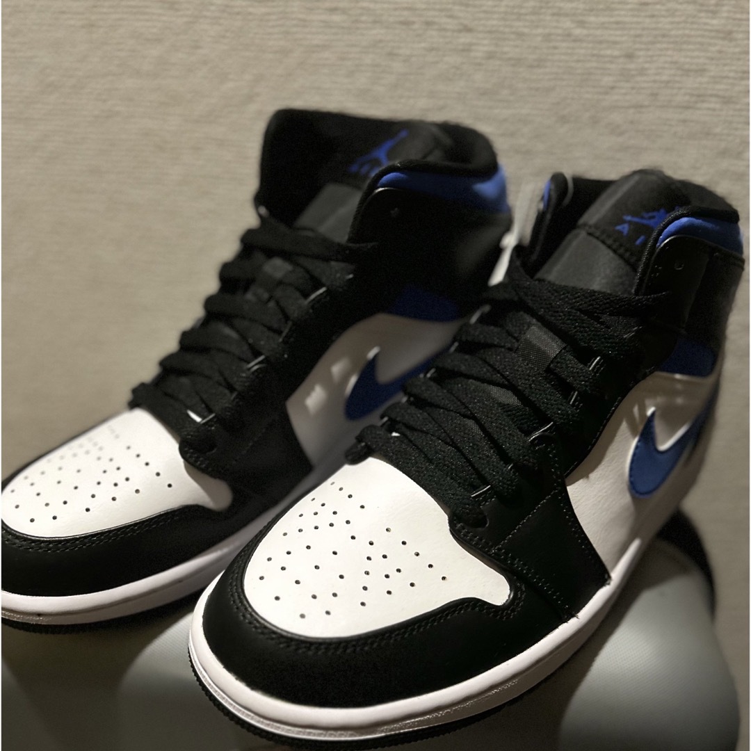 Air Jordan 1 Mid ホワイト／レーサーブルー／ブラック