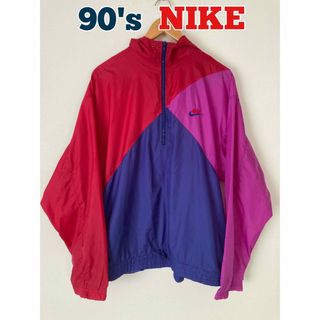 ナイキ(NIKE)の90's NIKE アノラックジャケット　ナイロンジャケット　ハーフジップ(ナイロンジャケット)