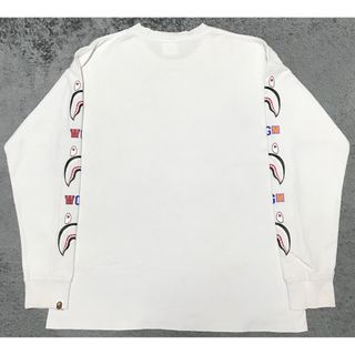 A BATHING APE - アベイシングエイプ シャークロゴロングtシャツの ...