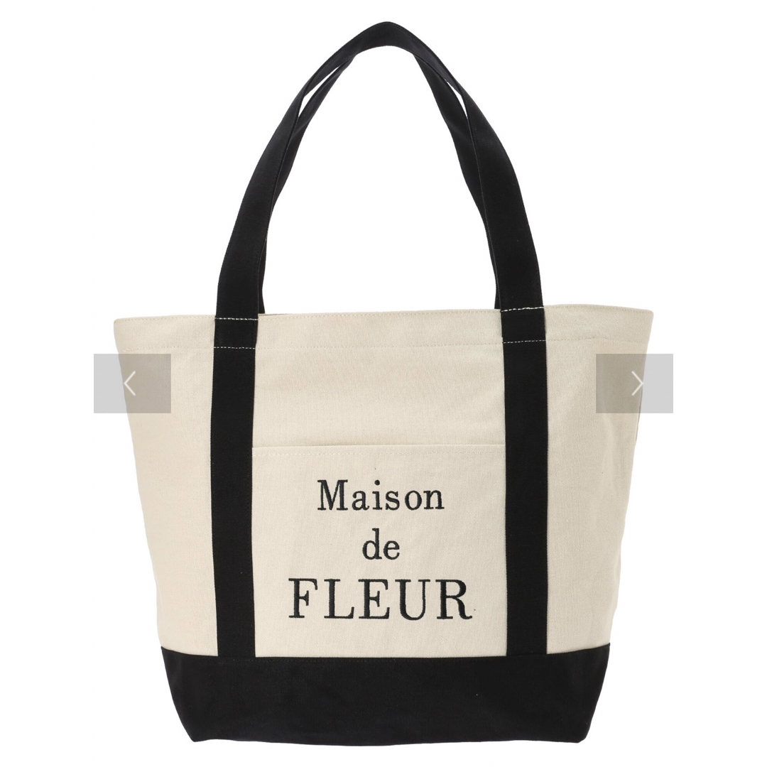 Maison de FLEUR トラベルキャリーオン帆布バッグ