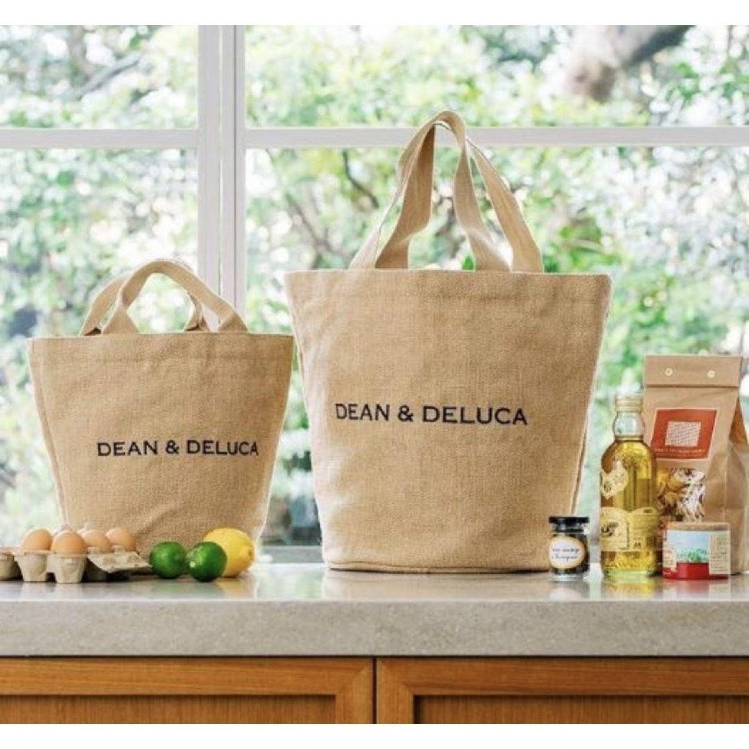 DEAN & DELUCA(ディーンアンドデルーカ)の匿名配送　DEAN &DELUCA 麻　トートバッグ　Sサイズ　20周年記念 レディースのバッグ(トートバッグ)の商品写真