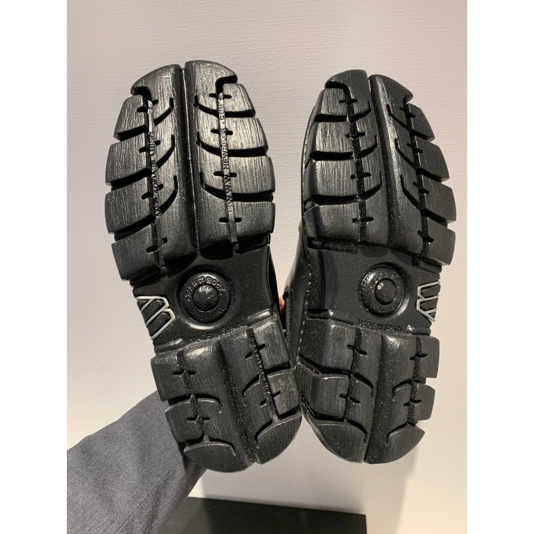 新品❗️NEW ROCK パンク厚底ブーツ サイドゴア ブラック 27cmの通販