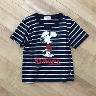 ピーナッツ(PEANUTS)のSNOOPY PEANUTS  ボーダー 半袖 Tシャツ トップス(Tシャツ/カットソー)