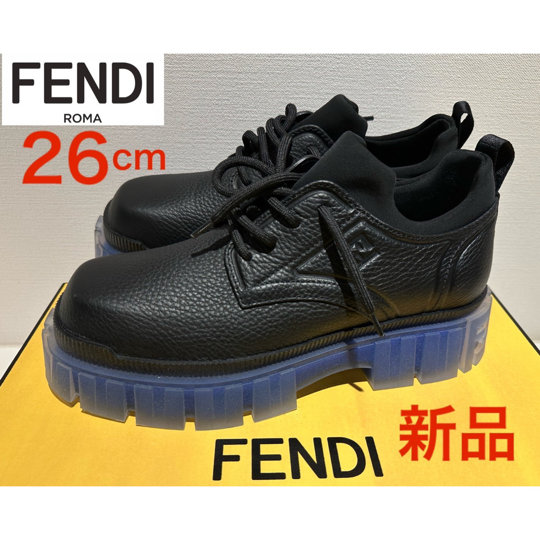 新品❗️ FENDI FFモチーフ カーフレザー ブラック