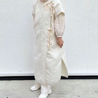 リトルスージー(little $uzie)のlittle suzie 2way Gauze kaftan / off (ロングワンピース/マキシワンピース)