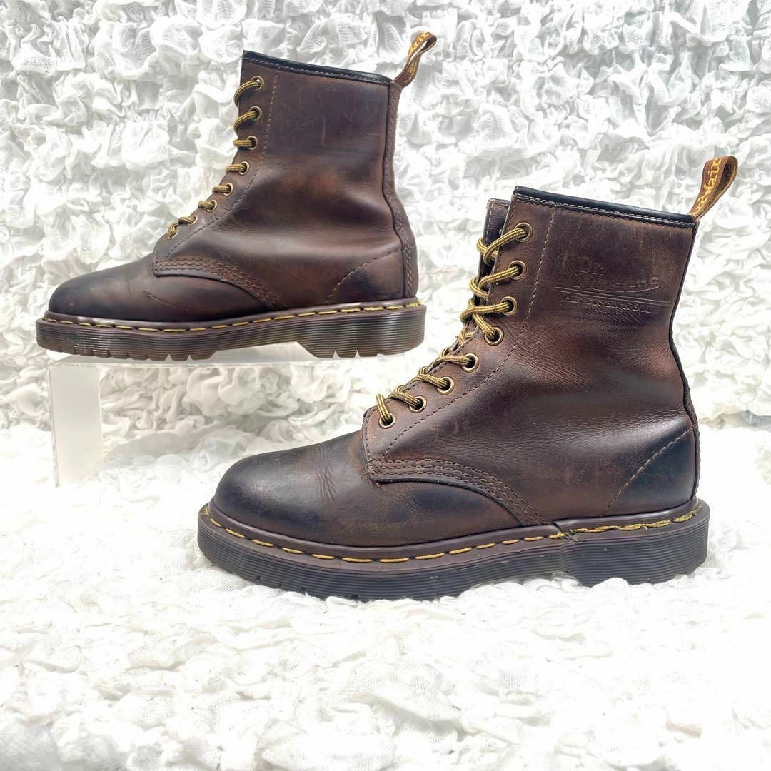 Dr.Martens(ドクターマーチン)のs166【ドクターマーチン】イングランド 8ホール オイルド ショートブーツ 茶 メンズの靴/シューズ(ブーツ)の商品写真