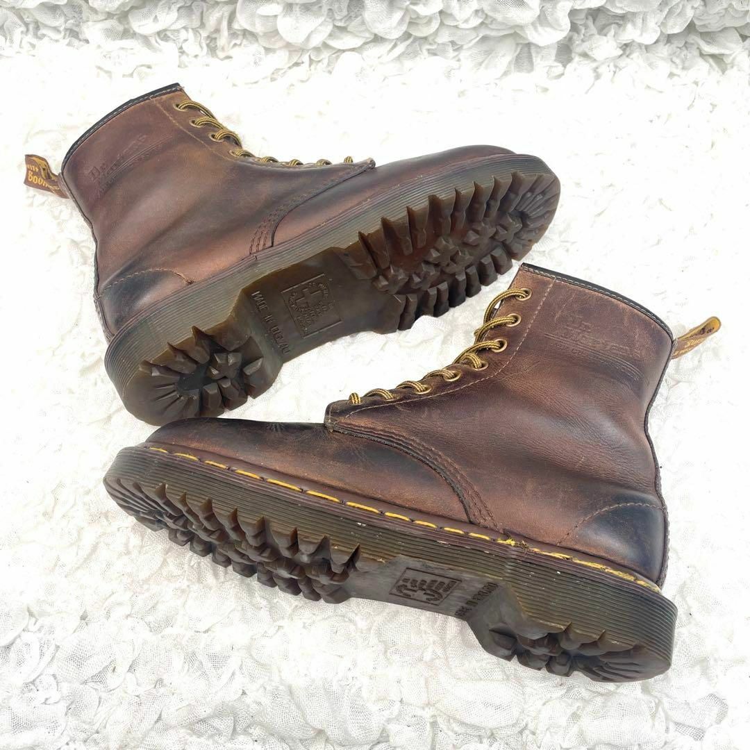 Dr.Martens(ドクターマーチン)のs166【ドクターマーチン】イングランド 8ホール オイルド ショートブーツ 茶 メンズの靴/シューズ(ブーツ)の商品写真