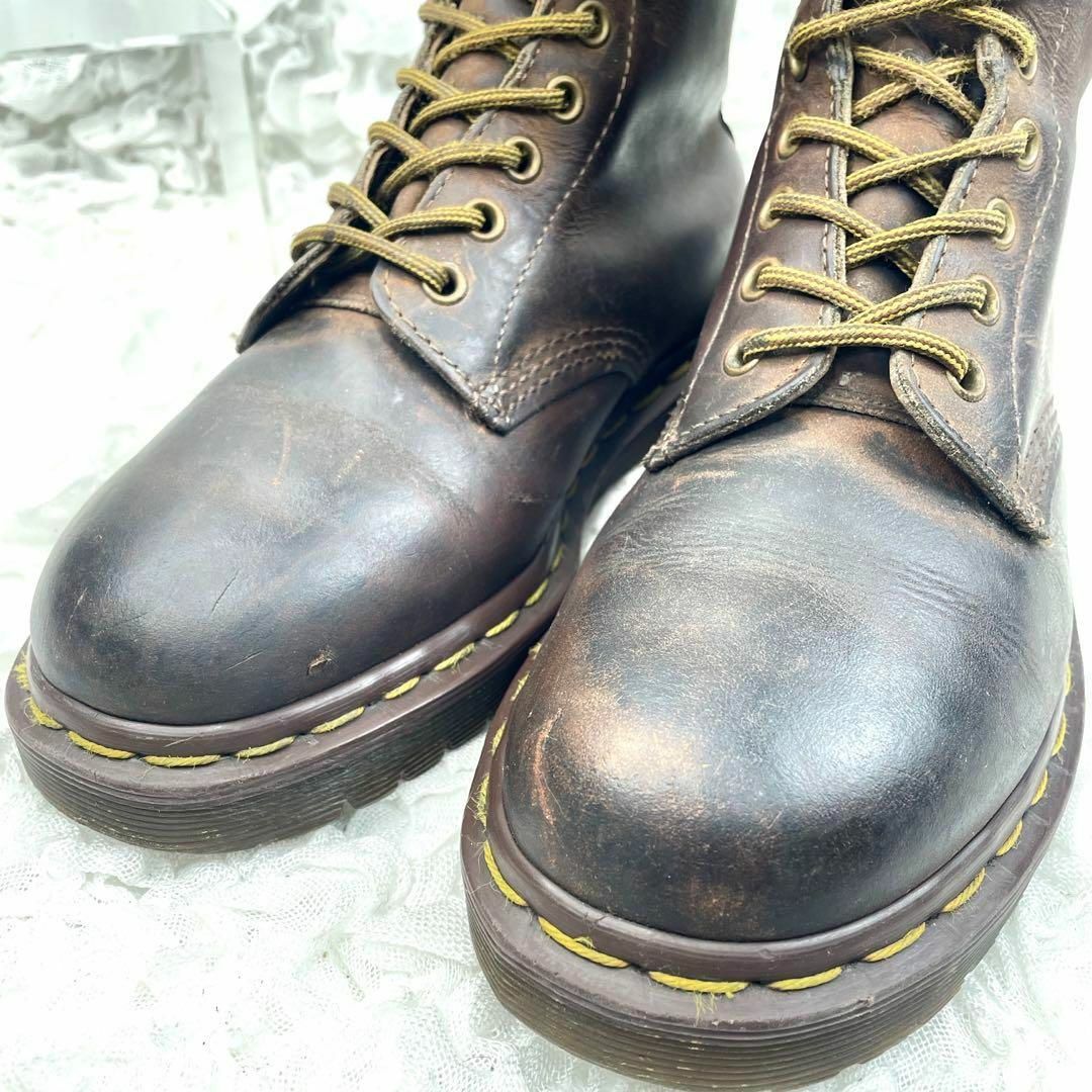 Dr.Martens(ドクターマーチン)のs166【ドクターマーチン】イングランド 8ホール オイルド ショートブーツ 茶 メンズの靴/シューズ(ブーツ)の商品写真