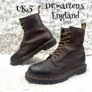 ドクターマーチン(Dr.Martens)のs166【ドクターマーチン】イングランド 8ホール オイルド ショートブーツ 茶(ブーツ)