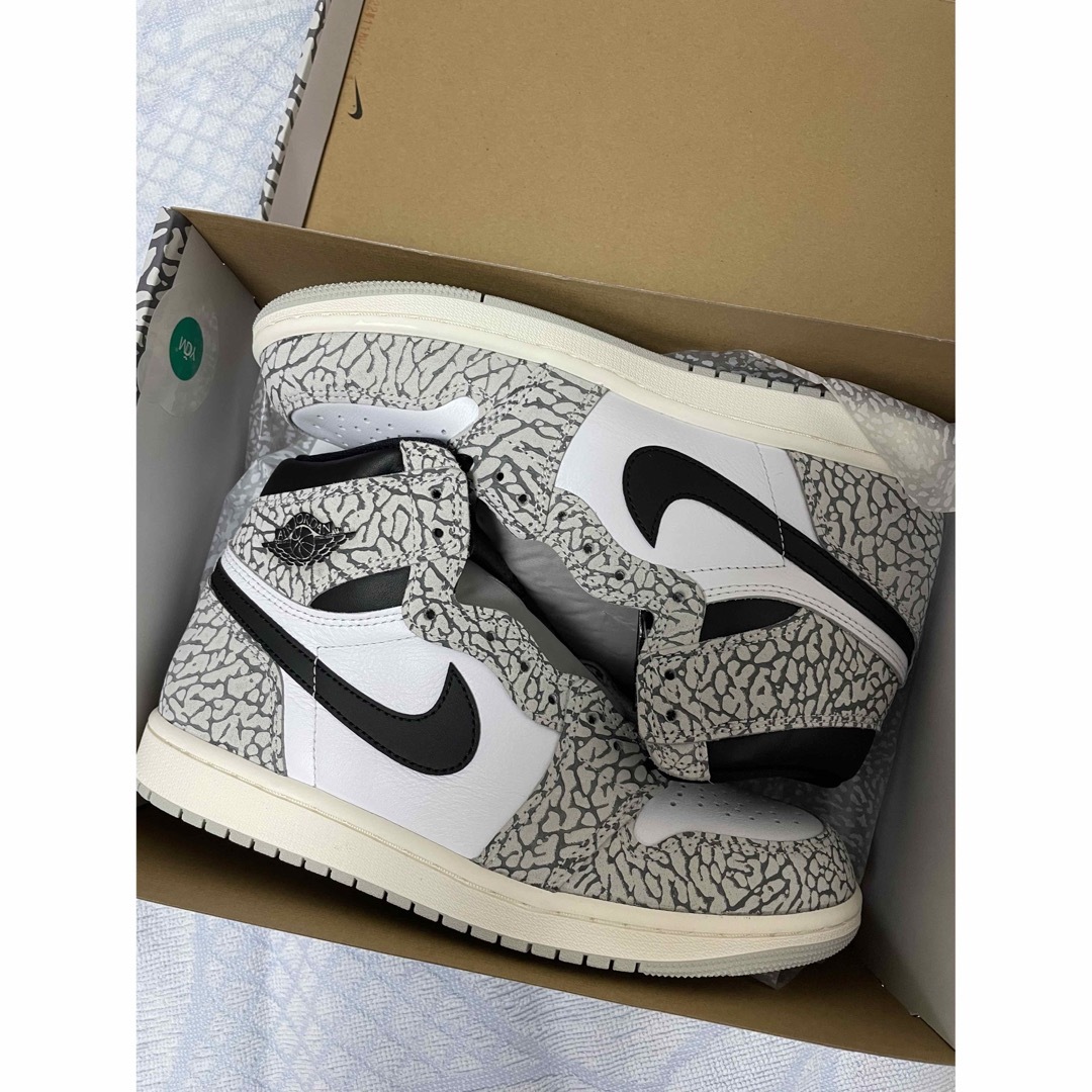 nike jordan1 hi og white cement 26㎝ 新品