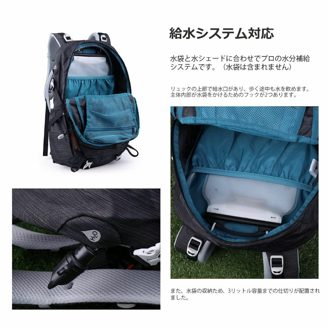 Mountaintop 登山 リュック 35L アウトドア バックパック ハイキ Mountaintop 登山 リュック 35L アウトドア バックパック ハイキ