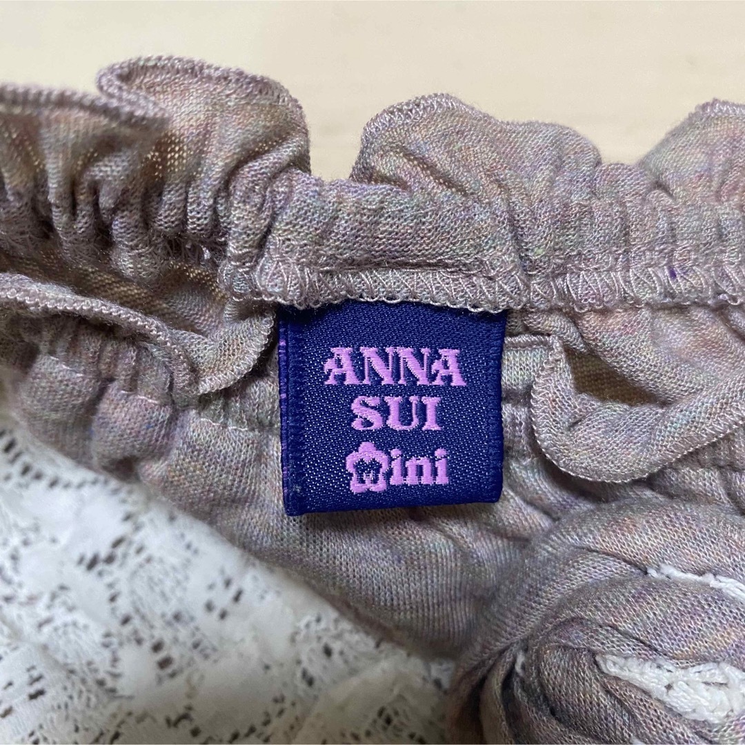 ANNA SUI mini(アナスイミニ)のANNA SUI mini    アナスイ ミニ　　レースギャザーワンピース キッズ/ベビー/マタニティのベビー服(~85cm)(ワンピース)の商品写真