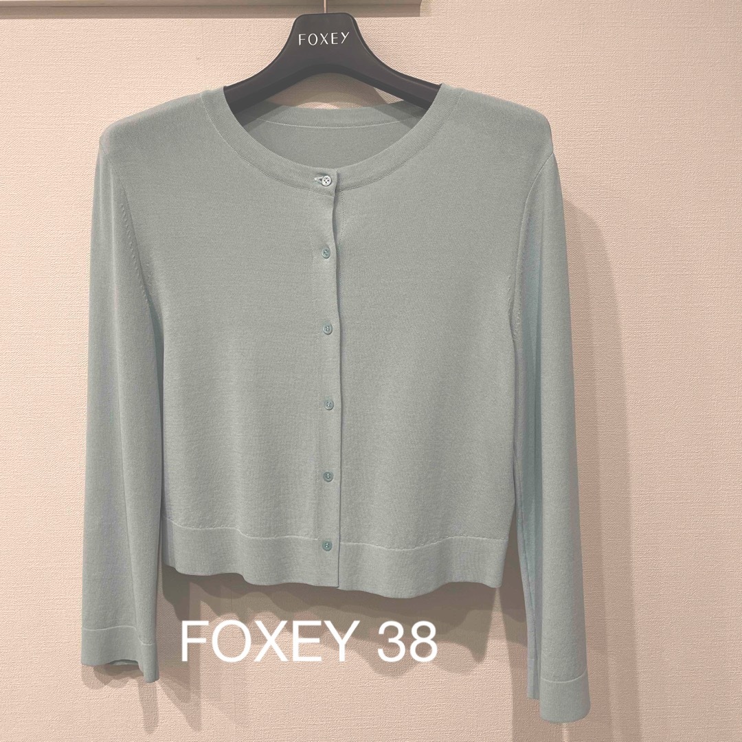 FOXEY(フォクシー)のFOXEY アッパースタンダード38ミント♡ レディースのトップス(カーディガン)の商品写真