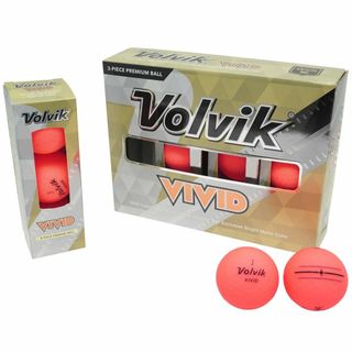 【新品値下げ】VOLVIK Vividボール 3ピース 1ダース12個 ピンク(その他)