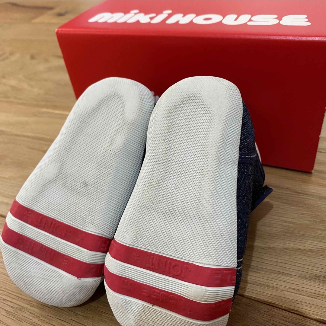 mikihouse(ミキハウス)のありさん⭐︎箱あり　mikihouse  ファーストシューズ　12.5cm キッズ/ベビー/マタニティのベビー靴/シューズ(~14cm)(スニーカー)の商品写真