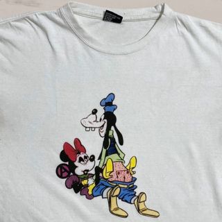 WUM  Tシャツ ビンテージ 古着 白 セディショナリーズ　ミニー　グーフィー(Tシャツ/カットソー(半袖/袖なし))