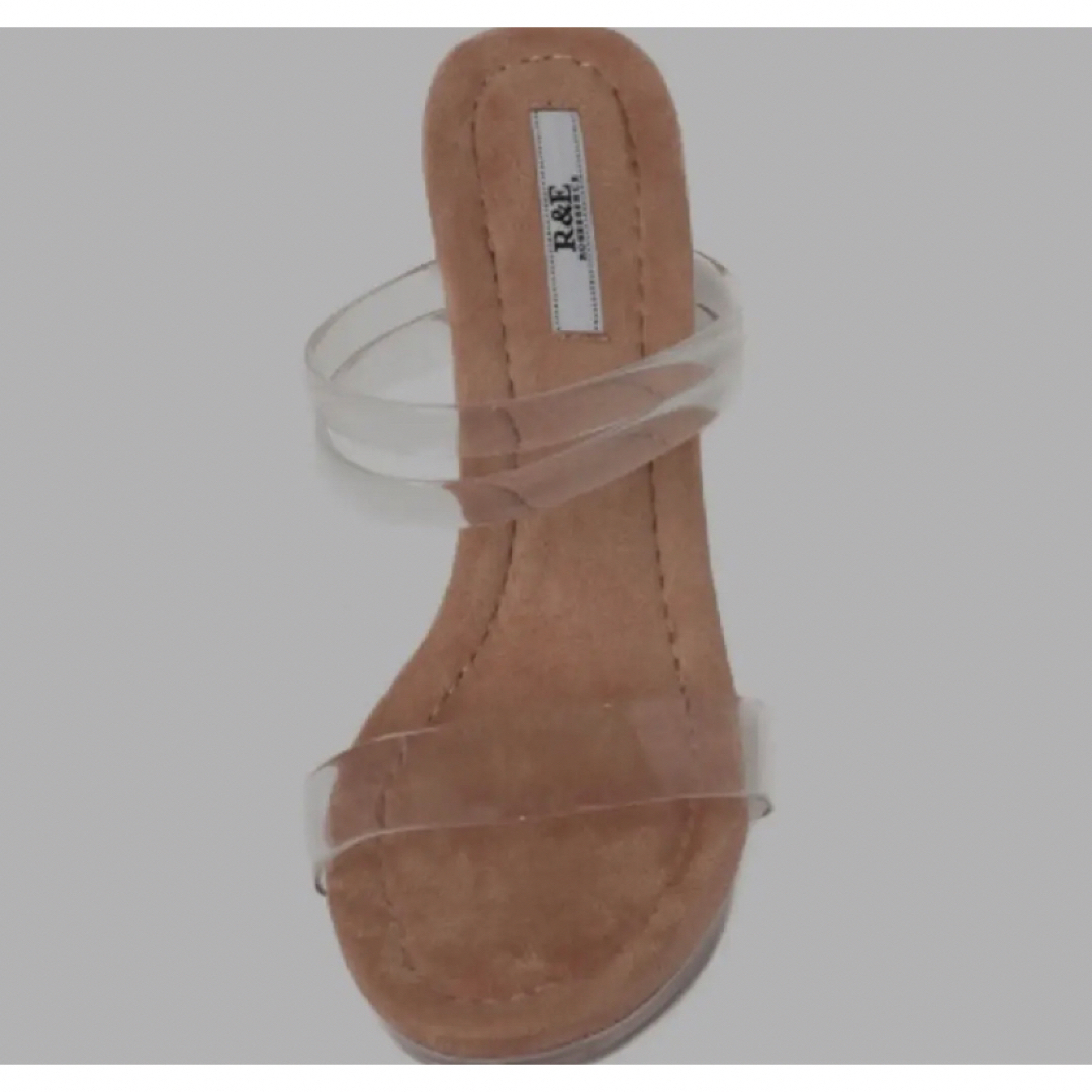 R&E(アールアンドイー)のクリアサンダル　新品未使用 レディースの靴/シューズ(サンダル)の商品写真