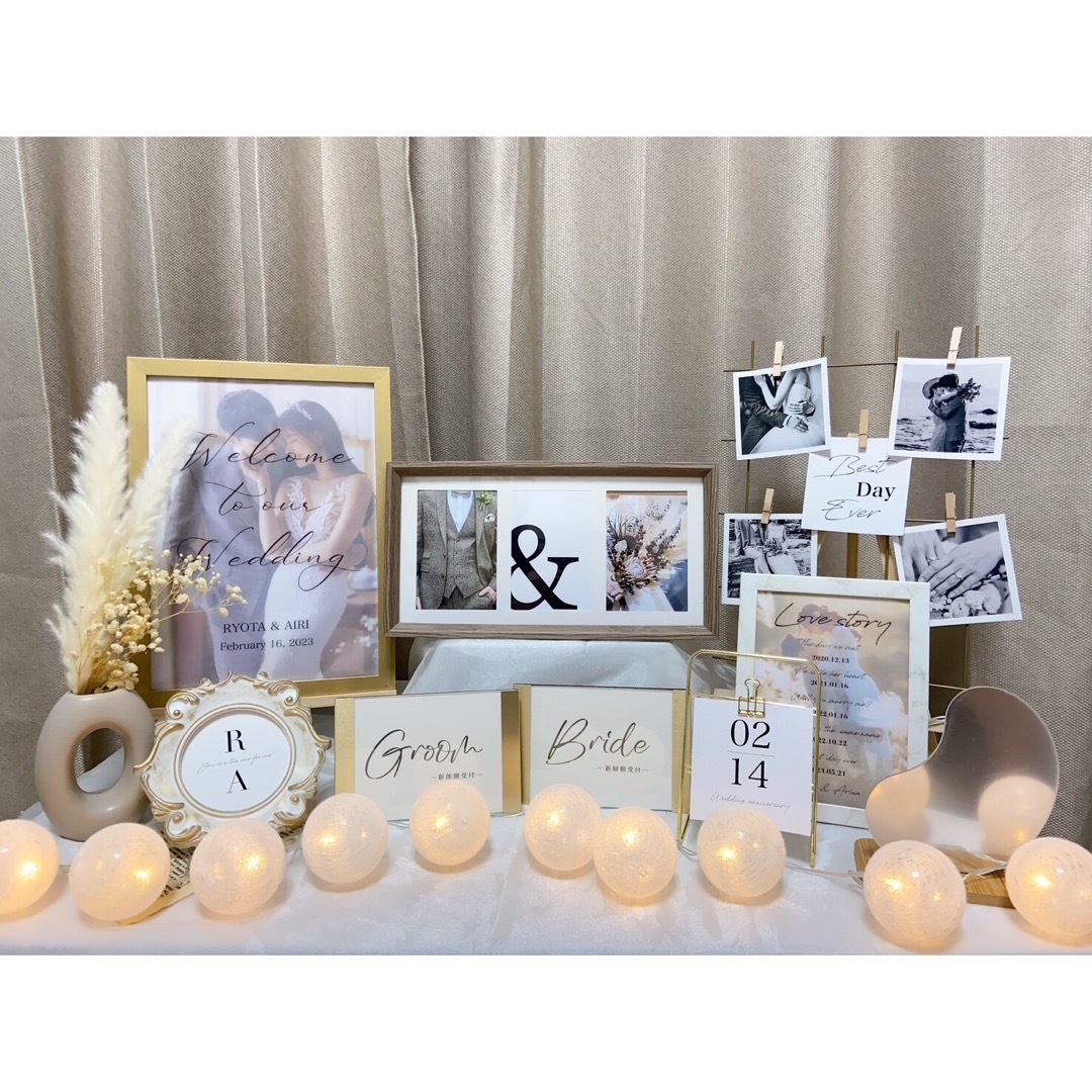 受付サイン付き❣️ウェルカムスペース まとめ売り 結婚式 装飾 受付サイン付き❣️ウェルカムスペース まとめ売り 結婚式 装飾