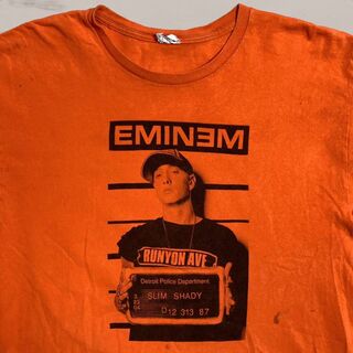 WUT ラッパー Tシャツ  古着   オレンジ エミネム　EMINEM(Tシャツ/カットソー(半袖/袖なし))