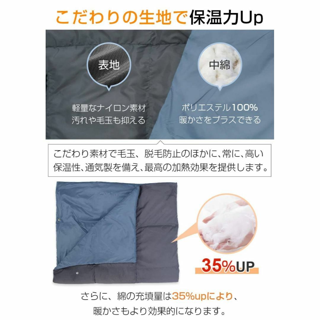 5WAY使用可能 USB電気毛布 モバイルバッテリー付き白色強