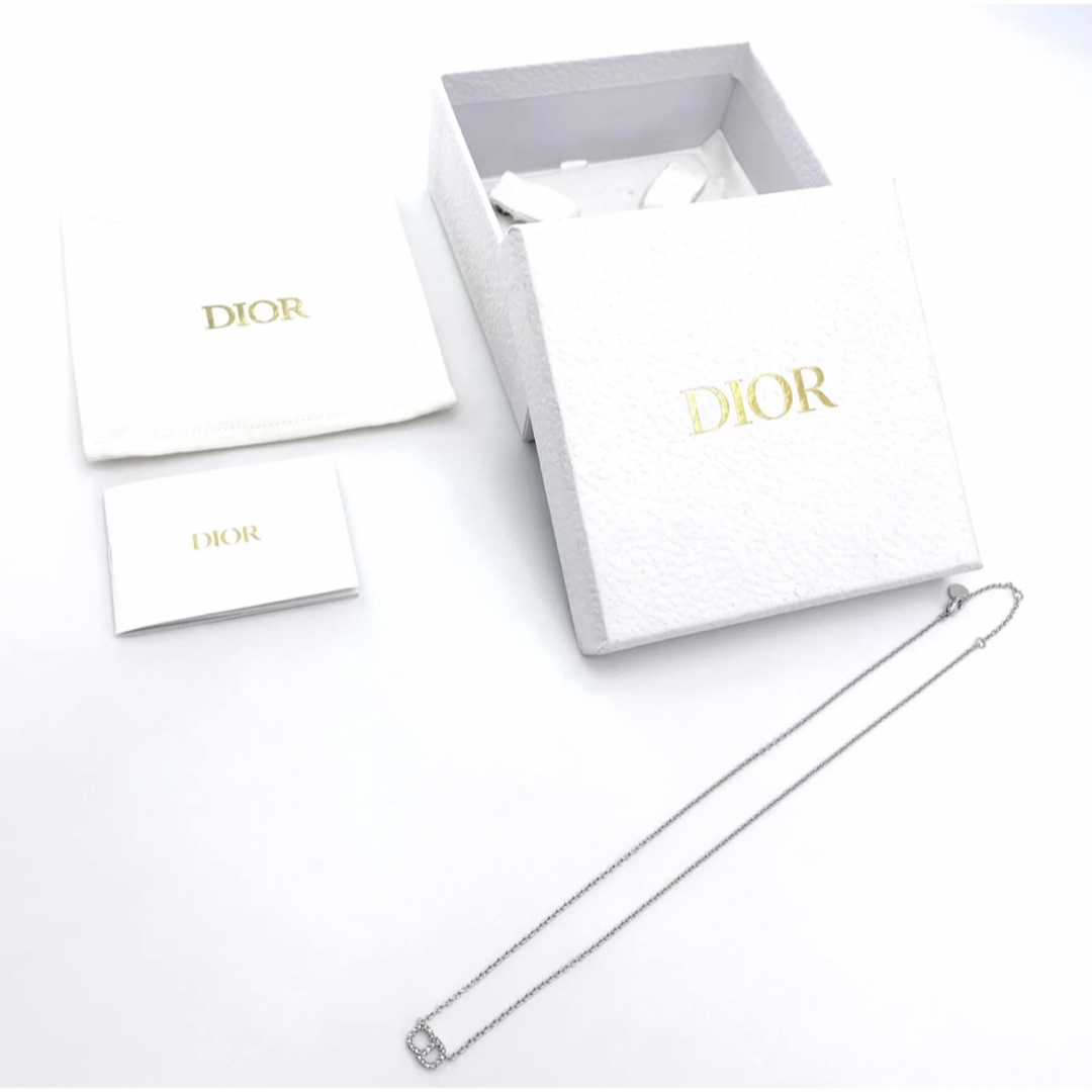 Dior(ディオール)のディオール クレール ディー リュヌ ネックレス CDロゴ ホワイト クリスタル レディースのアクセサリー(ネックレス)の商品写真