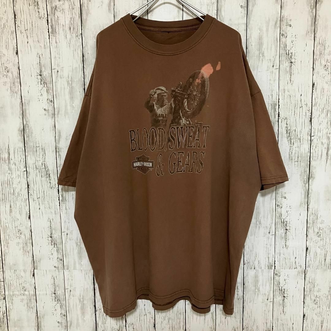 ハーレーダビッドソンヴィンテージ半袖tシャツ2003年製00s旧車アメカジ古着