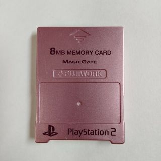 プレイステーション2(PlayStation2)のPS2 メモリーカード メタリックピンク(その他)